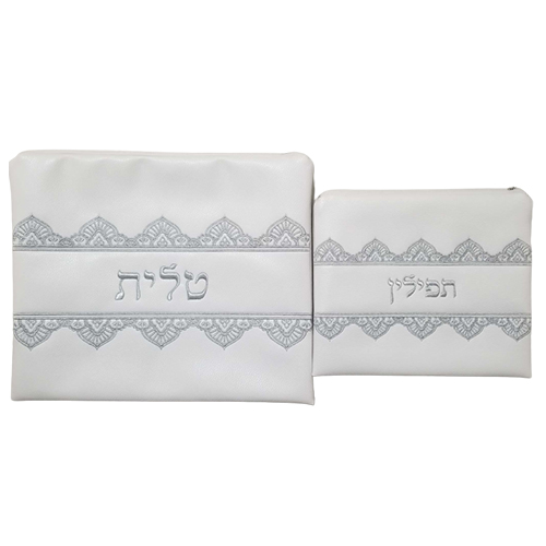 50 שחסט טלית קטיפה כחול רוביקון מנדלה ריקמה כסף